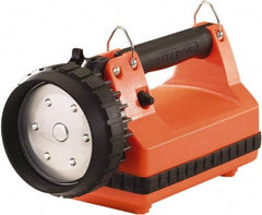 Streamlight - White LED Bulb, 615 Lumens, Spotlight/Lantern Flashlight - Orange Plastic Body, 1 6V Battery Included - Exact Tool & Supply
