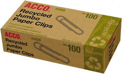 ACCO - 4-1/2" Wide Paper Fastener - Silver - Exact Tool & Supply