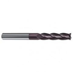 12mm Dia. x 150mm Overall Length 4-Flute Square End Solid Carbide SE End Mill-Round Shank-Center Cut-Firex - Exact Tool & Supply