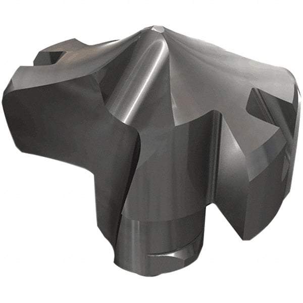 Iscar - Series HCP-IQ, 20.8mm Diam Grade IC908 Replaceable Drill Tip - Carbide, TiAlN/TiN Finish, 20 Seat Size - Exact Tool & Supply