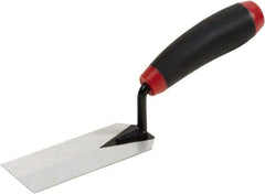 Hyde Tools - Carbon Steel Trowel - 9-1/4" Long x 2" Wide, Wood Handle - Exact Tool & Supply