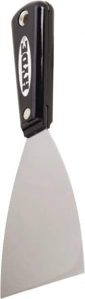 Hyde Tools - Flexible High Carbon Steel 1-Edge Scraper - 3-1/2" Blade Width, Nylon Handle - Exact Tool & Supply