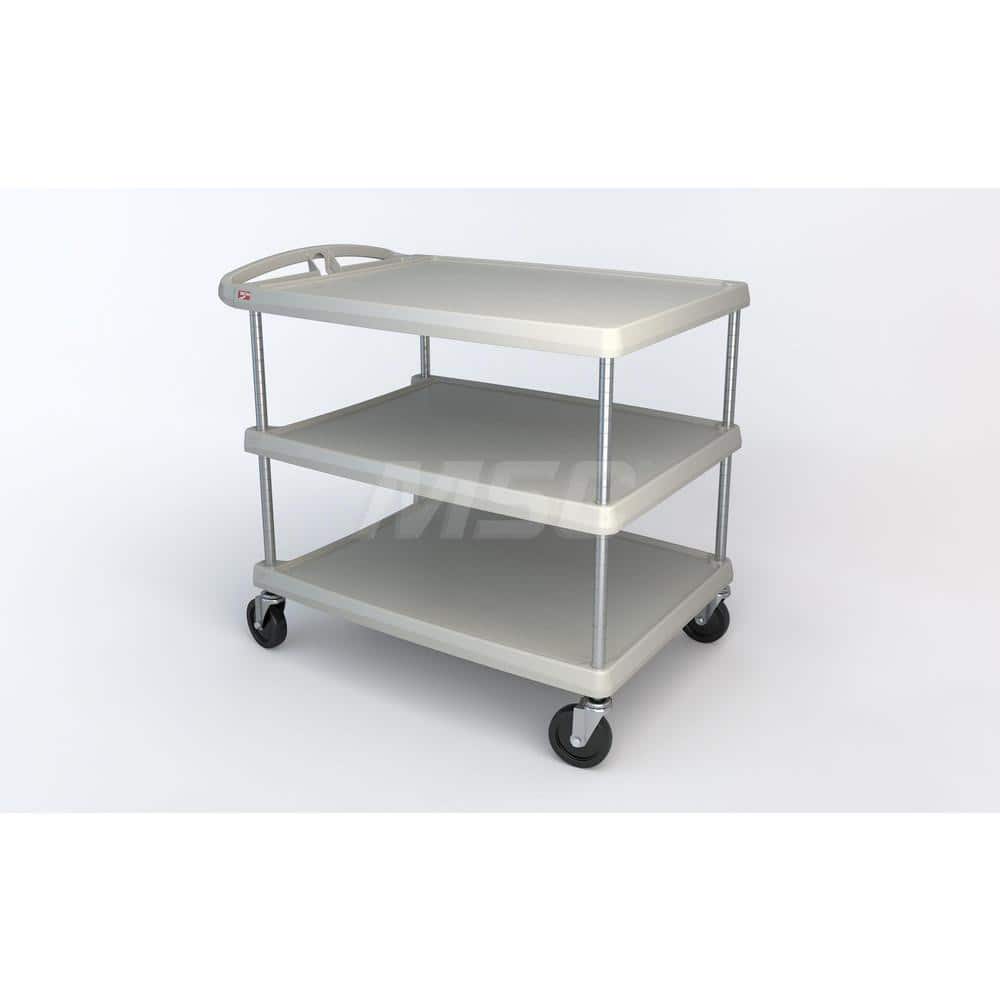 Metro - Carts; Type: Utility ; Load Capacity (Lb.): 500.000 ; Number of Shelves: 3 ; Width (Inch): 27-11/16 ; Length (Inch): 40-1/4 ; Height (Inch): 36-7/8 - Exact Tool & Supply