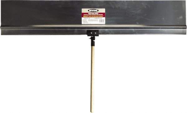 Hyde Tools - 48" Wide Flexible Blade Aluminum Painters Assistant - Stiff, Wood Handle - Exact Tool & Supply