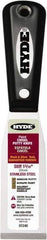 Hyde Tools - 1-5/16" Wide Chisel Edge Blade Stainless Steel Putty Knife - Stiff, Nylon Handle - Exact Tool & Supply