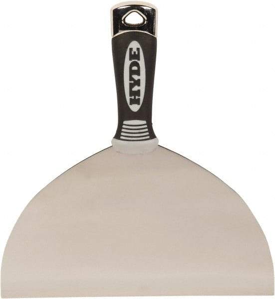 Hyde Tools - 8" Wide Flexible Blade Stainless Steel Joint Knife - Flexible, Plastic Handle - Exact Tool & Supply