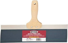 Hyde Tools - 14" Wide Flexible Blade Steel Joint Knife - Flexible, Hardwood Handle - Exact Tool & Supply