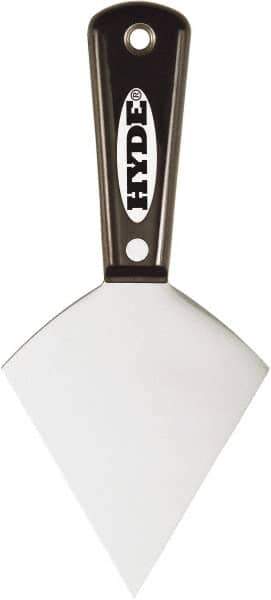Hyde Tools - 3-1/2" Wide Point Edge Blade Steel Joint Knife - Stiff, Nylon Handle - Exact Tool & Supply