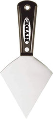 Hyde Tools - 3-1/2" Wide Point Edge Blade Steel Joint Knife - Stiff, Nylon Handle - Exact Tool & Supply
