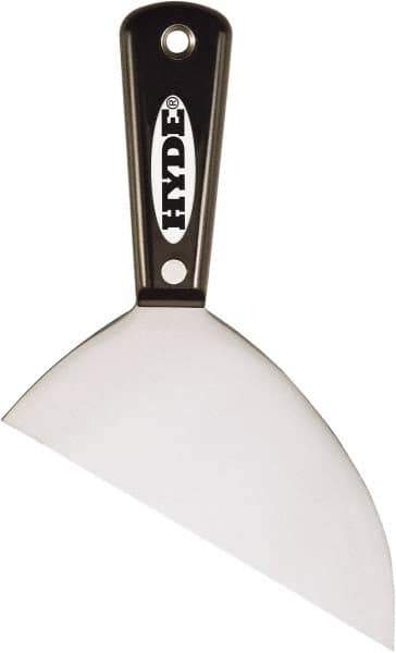 Hyde Tools - 6" Wide Point Edge Blade Steel Joint Knife - Stiff, Nylon Handle - Exact Tool & Supply
