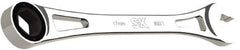 SK - 17mm 6 Point Combination Wrench - 11" OAL, Steel, Full Polish Finish - Exact Tool & Supply