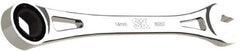 SK - 14mm 6 Point Combination Wrench - 9.44" OAL, Steel, Full Polish Finish - Exact Tool & Supply
