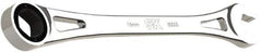 SK - 15mm 6 Point Combination Wrench - 10" OAL, Steel, Full Polish Finish - Exact Tool & Supply