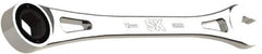 SK - 12mm 6 Point Combination Wrench - 8.56" OAL, Steel, Full Polish Finish - Exact Tool & Supply