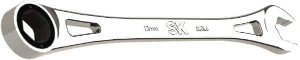 SK - 13mm 6 Point Combination Wrench - 9.06" OAL, Steel, Full Polish Finish - Exact Tool & Supply
