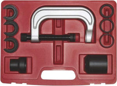 OEM Tools - 9 Piece Upper Control Arm Bushing Chassis/Under Carriage Service Set - C-frame, Screw Assembly, Adapters - Exact Tool & Supply