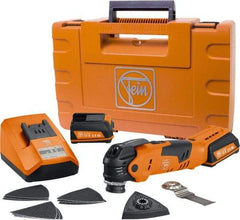 Fein - 12 Volt Cordless Multi-Tool Kit - 11,000 to 18,000 RPM - Exact Tool & Supply