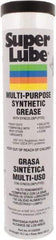 Synco Chemical - 14.1 oz Cartridge Synthetic Lubricant w/PTFE General Purpose Grease - Translucent White, Food Grade, 450°F Max Temp, NLGIG 000, - Exact Tool & Supply