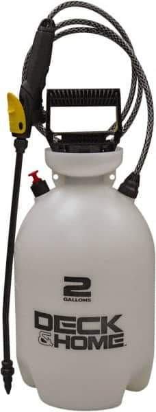Smith Performance Sprayers - 2 Gal Chemical Safe Garden Hand Sprayer - Use with Cleaners/Degreasers, Polyethylene Tank, Funnel Mouth, Reinforced Hose - Exact Tool & Supply