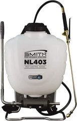Smith Performance Sprayers - 4 Gal Chemical Safe Garden Backpack Sprayer - Use with Cleaners/Degreasers, Polyethylene Tank, Wide Mouth, Reinforced Hose - Exact Tool & Supply