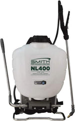 Smith Performance Sprayers - 4 Gal Chemical Safe Garden Backpack Sprayer - Polyethylene Tank, Wide Mouth, Reinforced Hose - Exact Tool & Supply
