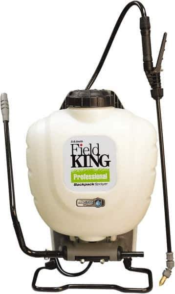 Smith Performance Sprayers - 4 Gal Chemical Safe Garden Backpack Sprayer - Polyethylene Tank, Wide Mouth, Reinforced Hose - Exact Tool & Supply