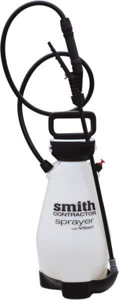 Smith Performance Sprayers - 2 Gal Chemical Safe Garden Hand Sprayer - Use with Cleaners/Degreasers, Polyethylene Tank, Funnel Mouth, Reinforced Hose - Exact Tool & Supply