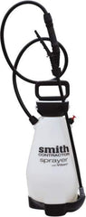Smith Performance Sprayers - 2 Gal Chemical Safe Garden Hand Sprayer - Use with Cleaners/Degreasers, Polyethylene Tank, Funnel Mouth, Reinforced Hose - Exact Tool & Supply
