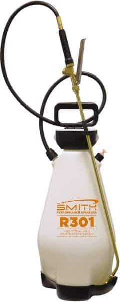 Smith Performance Sprayers - 3 Gal Chemical Safe Garden Hand Sprayer - Polyethylene Tank, Funnel Mouth, Reinforced Hose - Exact Tool & Supply
