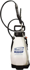 Smith Performance Sprayers - 2 Gal Chemical Safe Garden Hand Sprayer - Use with Cleaners/Degreasers, Polyethylene Tank, Funnel Mouth, Reinforced Hose - Exact Tool & Supply