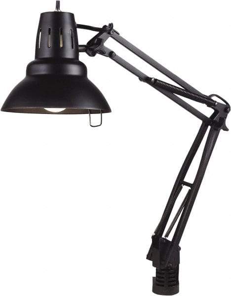 Electrix - 30 Inch, Articulated, Clamp Mounted, LED, Black, General Purpose Task Light - 11 Watt, 100 to 120 Volt, Nonmagnifying - Exact Tool & Supply