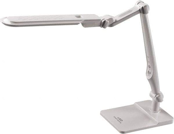Electrix - 22 Inch, Articulated, Clamp Mounted, LED, White, Desk Light - 10 Watt, 100 to 120 Volt, Nonmagnifying - Exact Tool & Supply