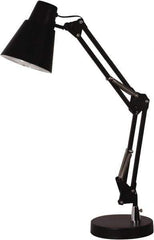 Electrix - 22 Inch, Articulated, Base, LED, Black, Desk Light - 5 Watt, 100 to 120 Volt, Nonmagnifying - Exact Tool & Supply