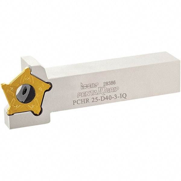 Iscar - External Thread, 0.5mm Min Groove Width, 120mm OAL, Right Hand Indexable Grooving Cutoff Toolholder - 12mm Shank Height x 12mm Shank Width, PENTA 24N Insert Style, PCH Toolholder Style, Series PentaCut - Exact Tool & Supply