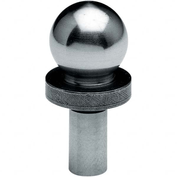 TE-CO - 1/2" Ball Diam, 3/8" Shank Diam, Alloy Steel Inspection Tooling Ball - Exact Tool & Supply