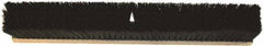 O-Cedar - 24" Medium Duty Polypropylene Push Broom - 3" Bristle Length, Wood Block, Threaded Handle Connection, Handle Sold Separately - Exact Tool & Supply