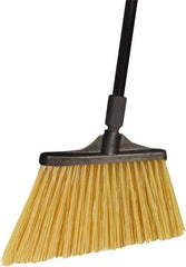 O-Cedar - 13" Wide, Beige Polypropylene Bristles, 54" Metal Handle, Angled Broom - 54 Inch Handle Length - Exact Tool & Supply