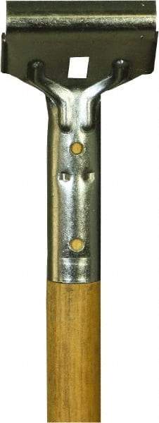 O-Cedar - 62 x 1" Wood Squeegee Handle - Bolt-On Connection, Tan - Exact Tool & Supply