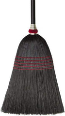 O-Cedar - 57" OAL Corn Bristle Broom - 42" Long Wood Handle, 15" Bristle Length, 14" Wide, Water Resistance - Exact Tool & Supply