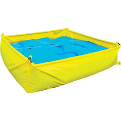 UltraTech - 48" Long x 14" High x 48" Wide Staging Pool - Yellow Polyethylene, For Spill Containment - Exact Tool & Supply