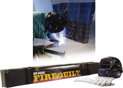 Auburn Mfr - 4' High x 4' Wide x 1/4" Thick Fiberglass Fire Blanket - Black, Grommet - Exact Tool & Supply