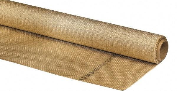 Auburn Mfr - 3' Wide x 0.04" Thick Silica Welding Cloth Roll - Tan - Exact Tool & Supply