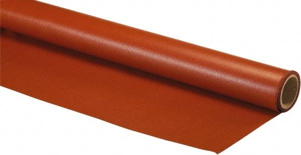 Auburn Mfr - 5' Wide x 0.016" Thick Fiberglass Welding Cloth Roll - Red - Exact Tool & Supply