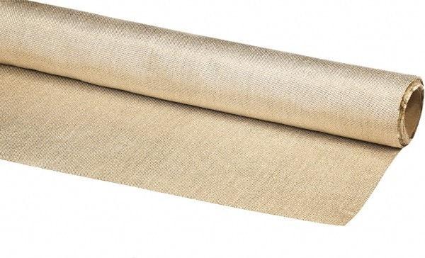 Auburn Mfr - 5' Wide x 0.036" Thick Fiberglass Welding Cloth Roll - Tan - Exact Tool & Supply