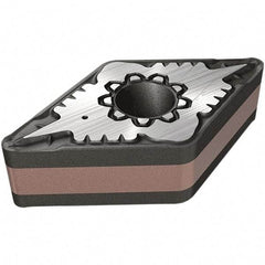Iscar - DNMG441 F3M Grade IC807 Carbide Turning Insert - TiAlN/TiN Finish, 55° Diamond, 12.7mm Inscr Circle, 6.35mm Thick, 0.4mm Corner Radius - Exact Tool & Supply