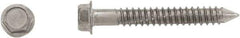 Powers Fasteners - 1/4" Diam, 2-1/4" Length Under Head, Hex Drive, Concrete Screw & Masonry Fastener - Stainless Steel, Passivated Finish, Includes 3/8" Hex Bit - Exact Tool & Supply