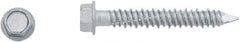 Powers Fasteners - 1/4" Diam, 1-3/4" Length Under Head, Hex Drive, Concrete Screw & Masonry Fastener - Stainless Steel, Perma-Seal Finish, Includes 3/8" Hex Bit - Exact Tool & Supply