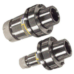 Iscar - 0.51mm to 10.01mm Capacity, 120mm Projection, HSK80F Hollow Taper, ER16 Collet Chuck - 0.0001" TIR, Through-Spindle - Exact Tool & Supply