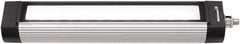 Waldmann Lighting - 120 VAC, 15 Watt, LED, Linear Machine Light - Bracket Mount, 4.9m Cord, IP67, Silver - Exact Tool & Supply