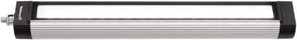 Waldmann Lighting - 24 VDC, 18 Watt, LED, Linear Machine Light - Bracket Mount, 4.9m Cord, IP67, Silver - Exact Tool & Supply